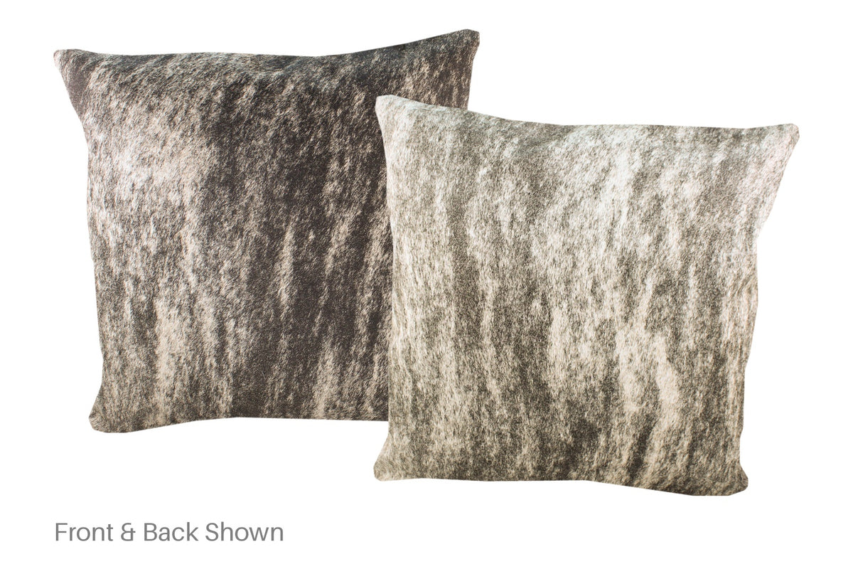Light Brindle Cowhide Pillow #A52886