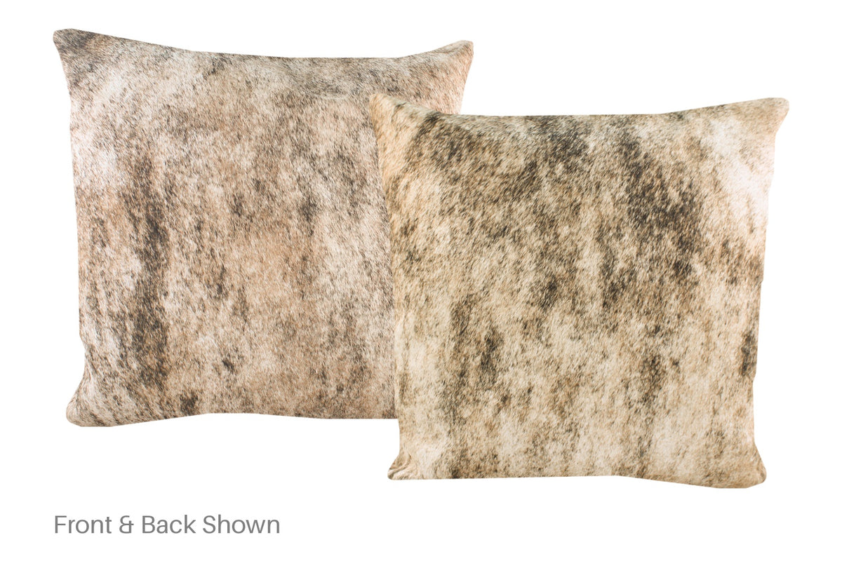 Light Brindle Cowhide Pillow #A52889