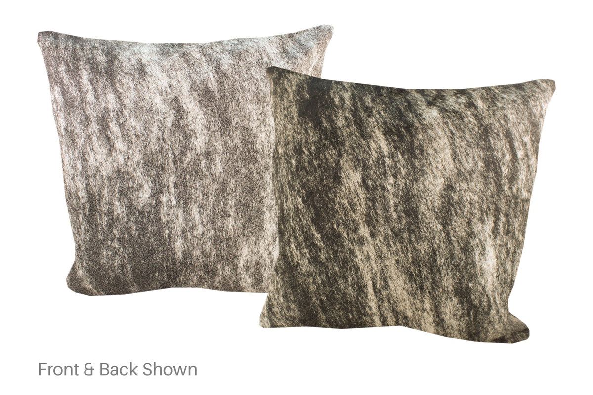 Light Brindle Cowhide Pillow #A52897