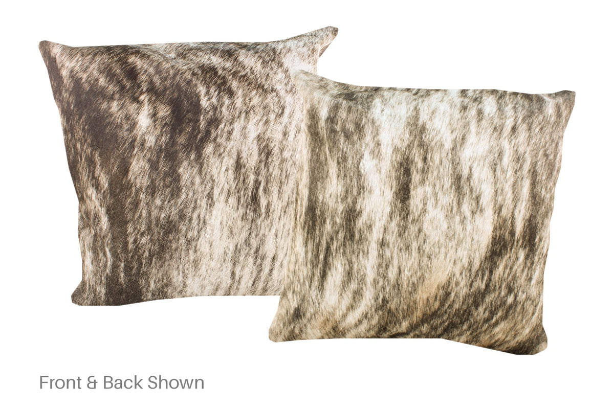 Light Brindle Cowhide Pillow #A52903
