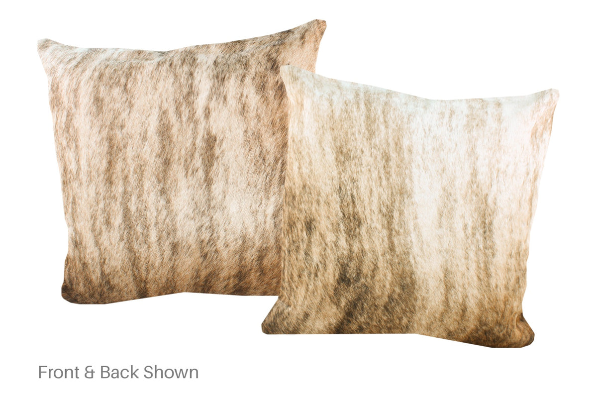 Light Brindle Cowhide Pillow #A52906
