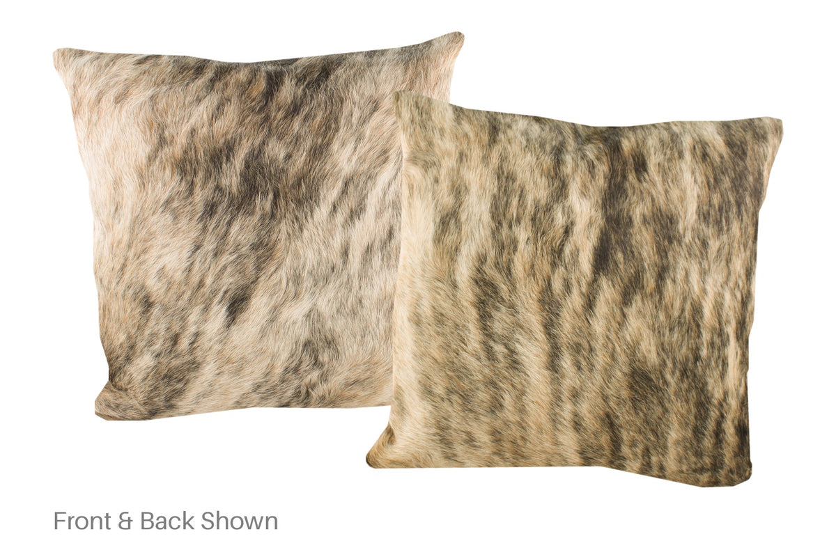 Light Brindle Cowhide Pillow #A52907