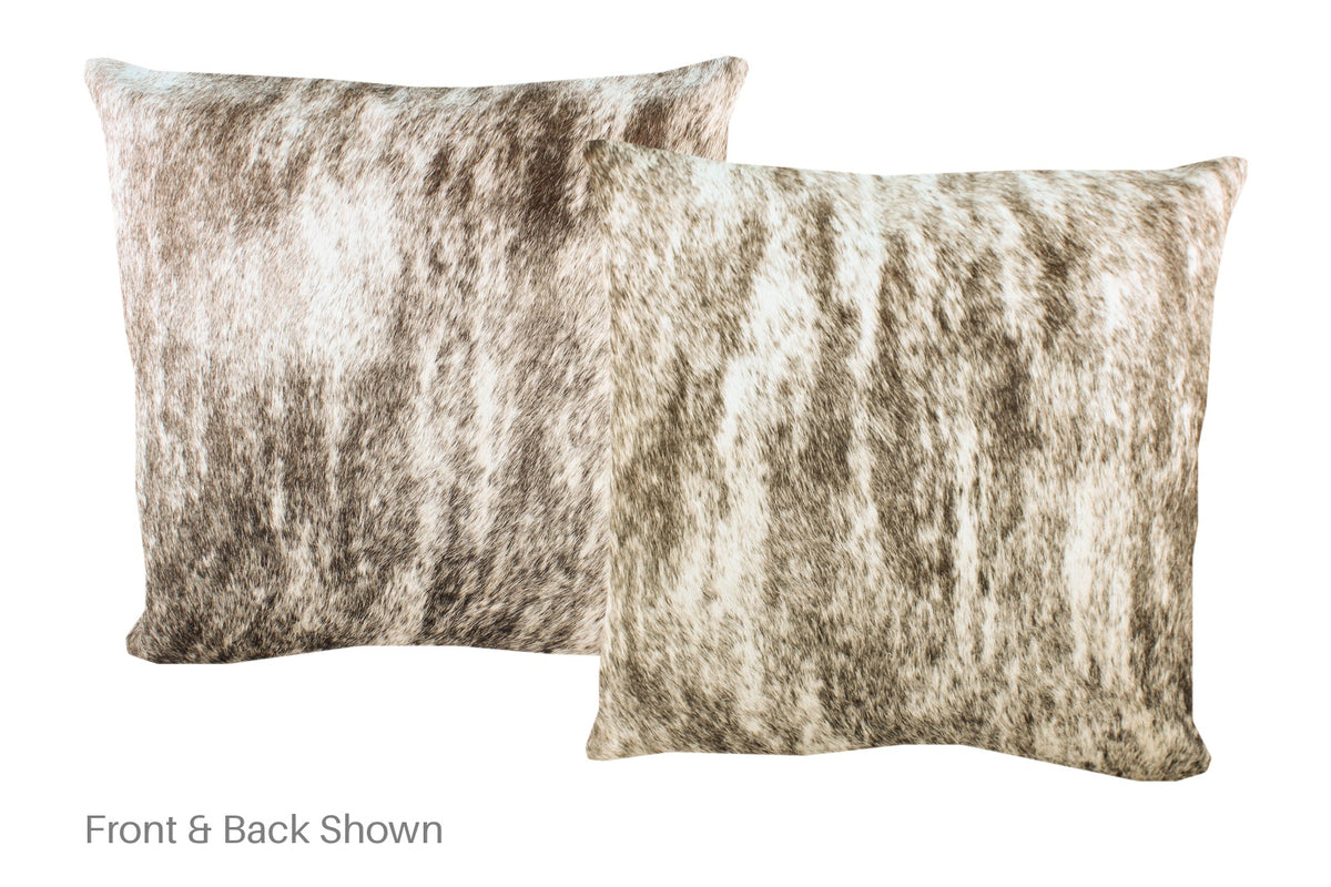 Light Brindle Cowhide Pillow #A52908