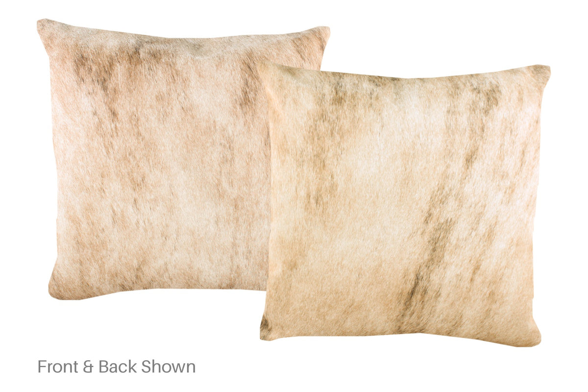 Light Brindle Cowhide Pillow #A52910