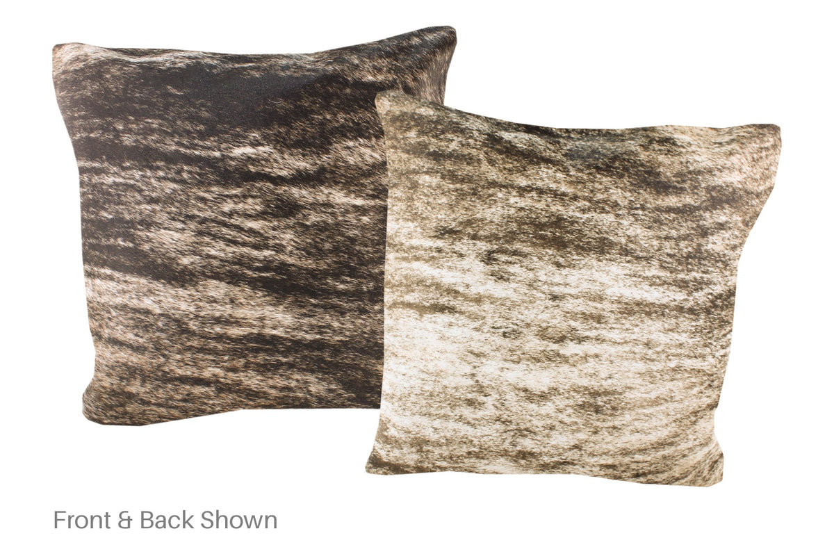 Light Brindle Cowhide Pillow #A52913