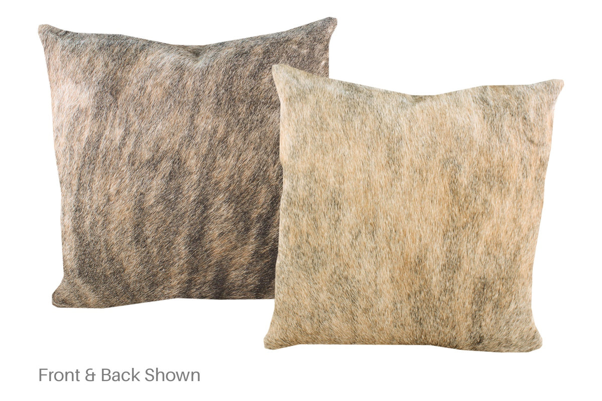 Light Brindle Cowhide Pillow #A52918