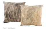 Light Brindle Cowhide Pillow 20x20 #A52921 by Hudson Hides