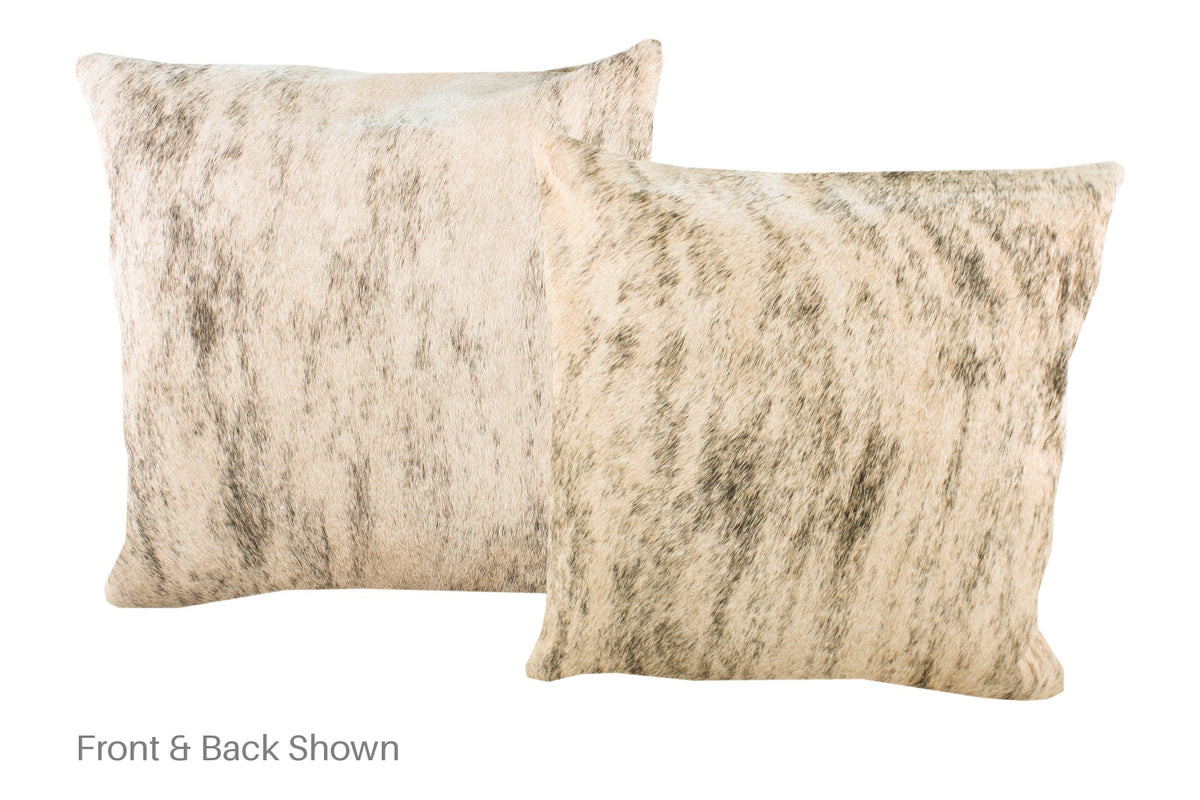 Light Brindle Cowhide Pillow #A52929