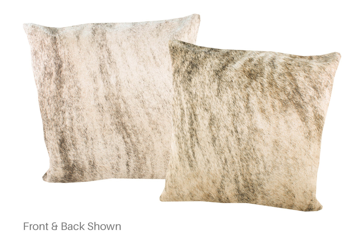 Light Brindle Cowhide Pillow #A52932