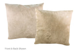 Champagne Cowhide Pillow 20x20 #A52948 by Hudson Hides