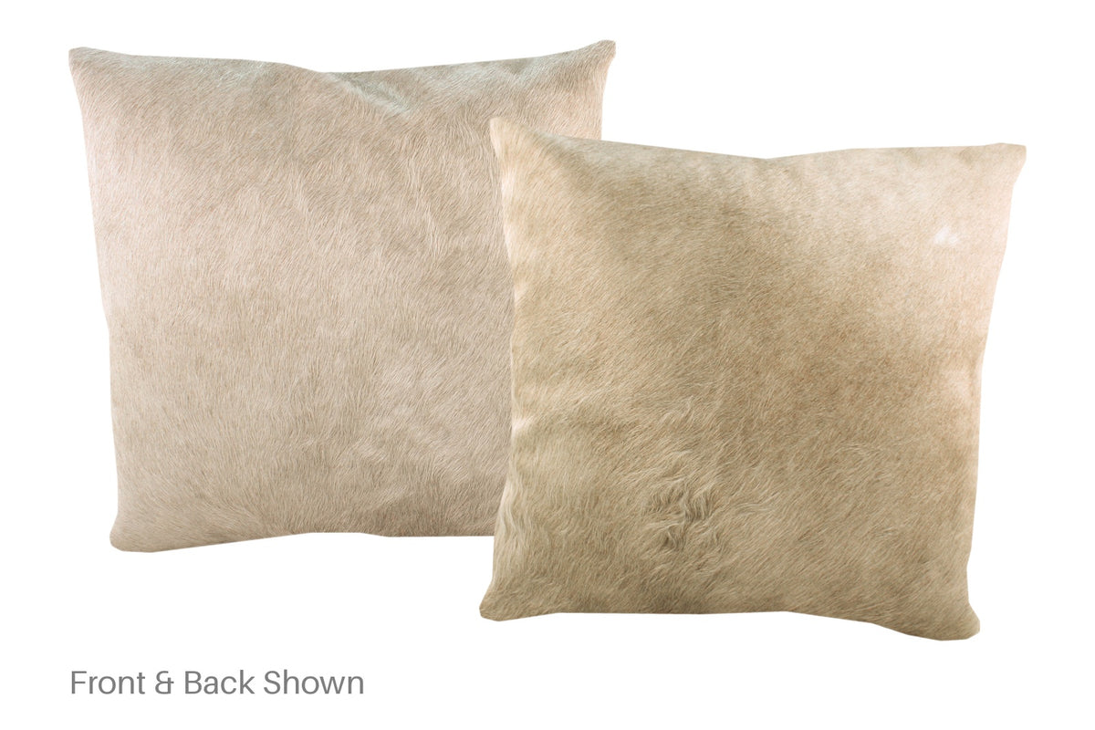 Champagne Cowhide Pillow #A52948