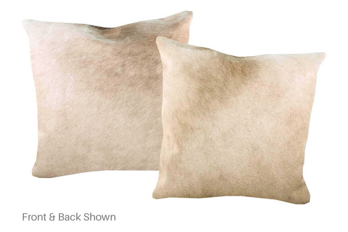 Champagne Cowhide Pillow #A52949