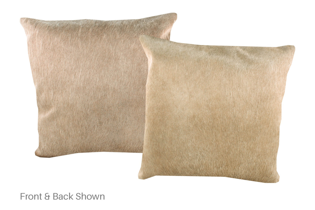 Champagne Cowhide Pillow #A52951