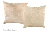 Champagne Cowhide Pillow 20x20 #A52953 by Hudson Hides