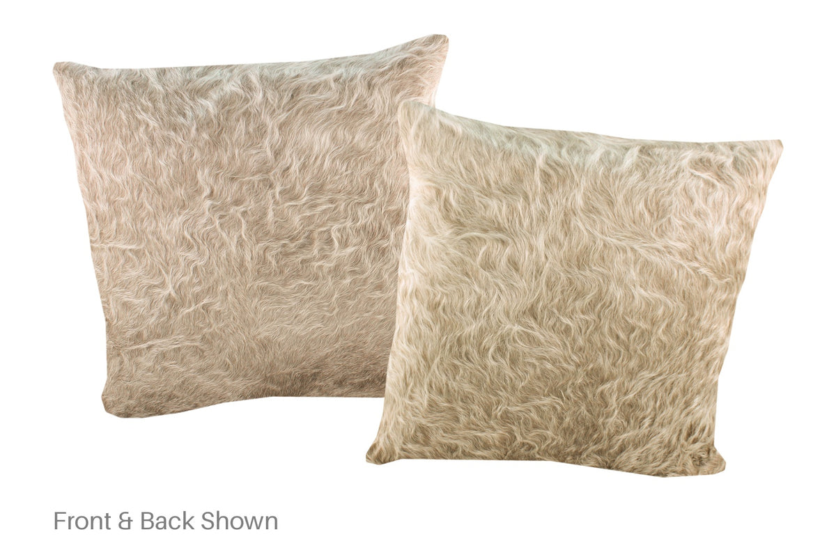 Champagne Cowhide Pillow #A52955