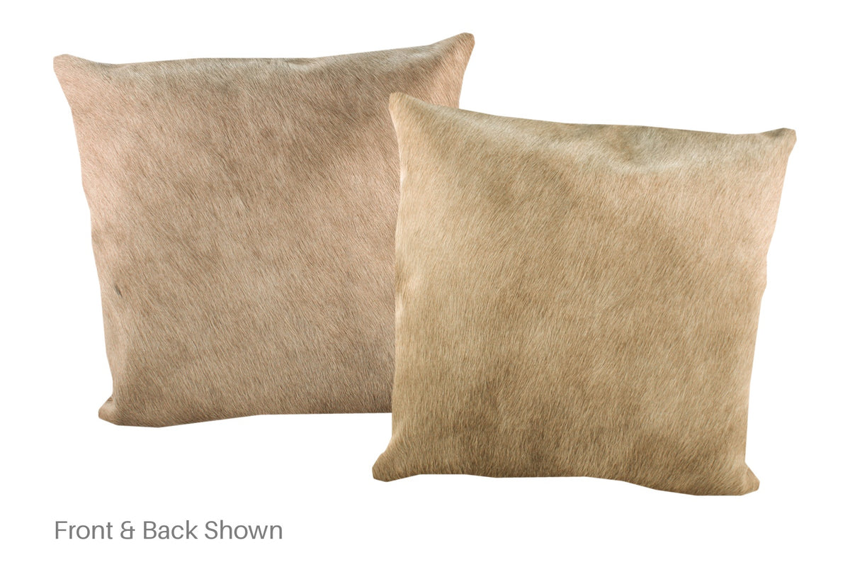Champagne Cowhide Pillow #A52958