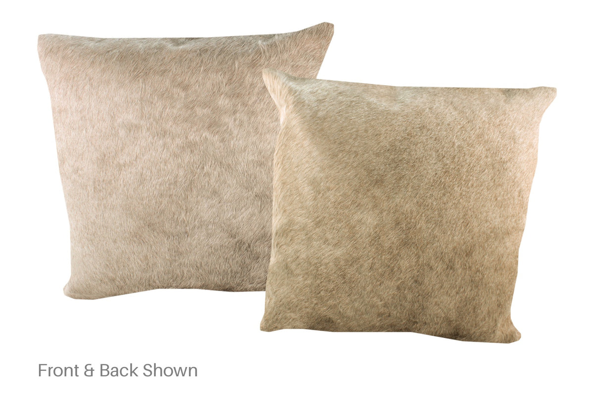 Champagne Cowhide Pillow #A52960