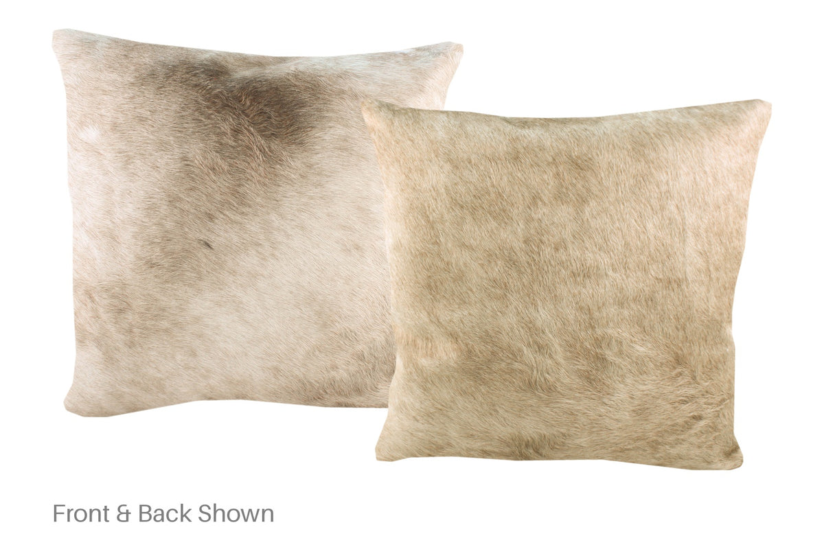 Champagne Cowhide Pillow #A52964