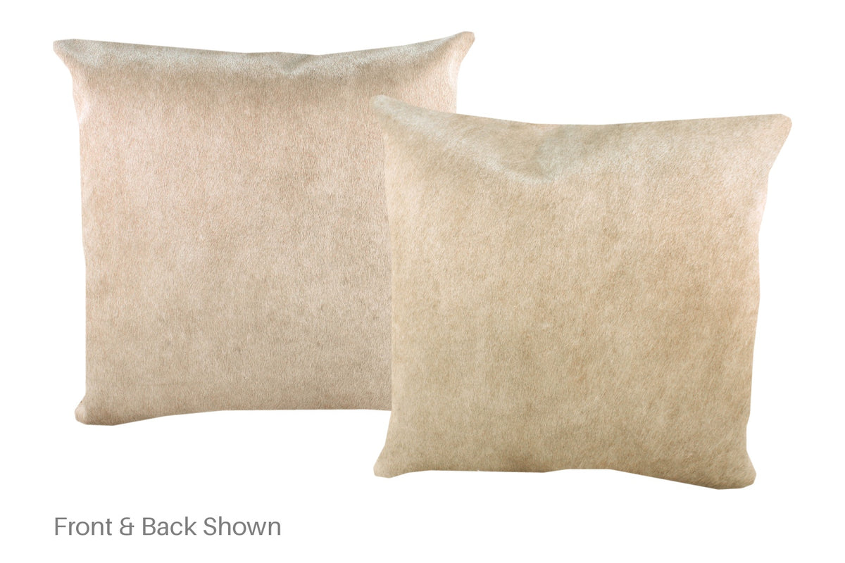 Champagne Cowhide Pillow #A52973