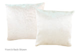 Solid White Cowhide Pillow 20x20 #A52976 by Hudson Hides