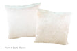 Solid White Cowhide Pillow 20x20 #A52977 by Hudson Hides