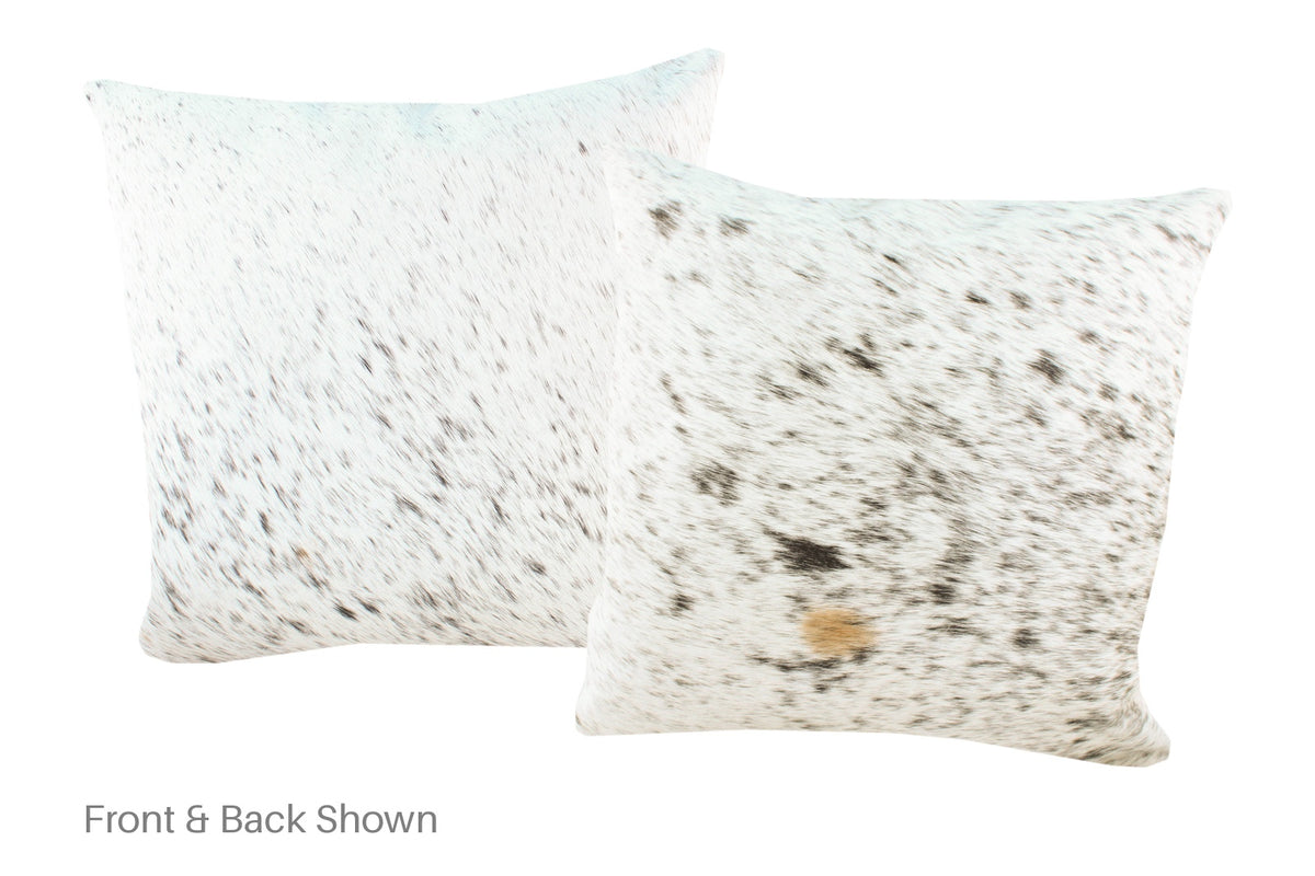 Salt and Pepper Black Cowhide Pillow #A52986