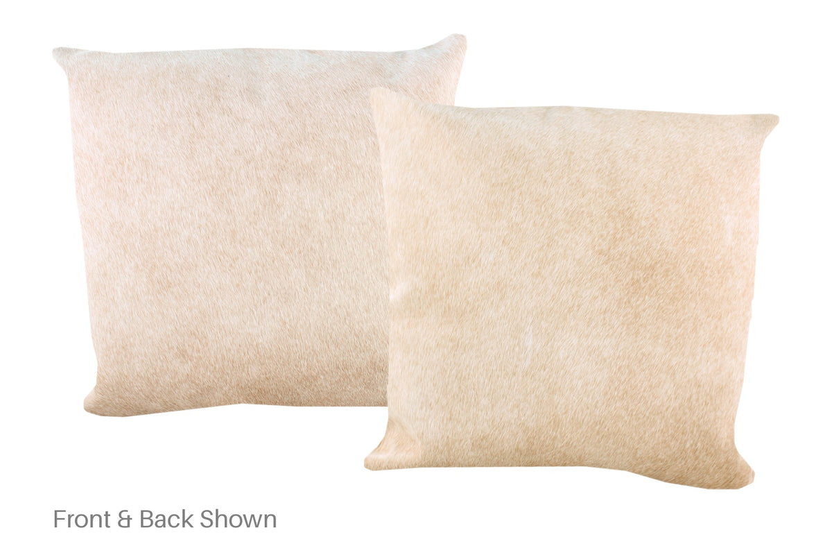 Beige Cowhide Pillow #A52987