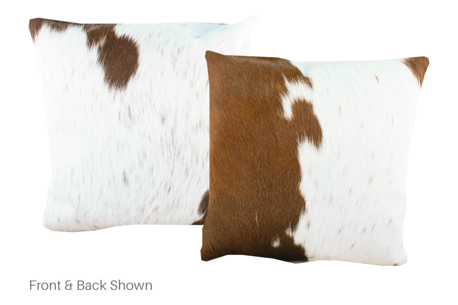 Brown and White Cowhide Pillow #A52994