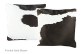 Black and White Cowhide Pillow 20x20 #A52995 by Hudson Hides