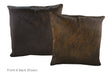 Chocolate Cowhide Pillow 20x20 #A53001 by Hudson Hides
