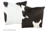 Black and White Cowhide Pillow 20x20 #A53002 by Hudson Hides