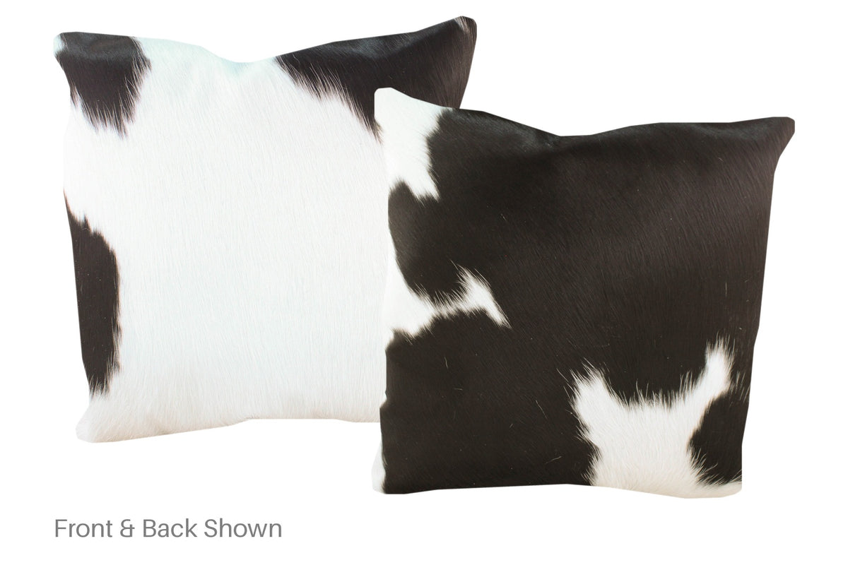 Black and White Cowhide Pillow #A53002
