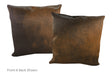 Chocolate Cowhide Pillow 20x20 #A53003 by Hudson Hides