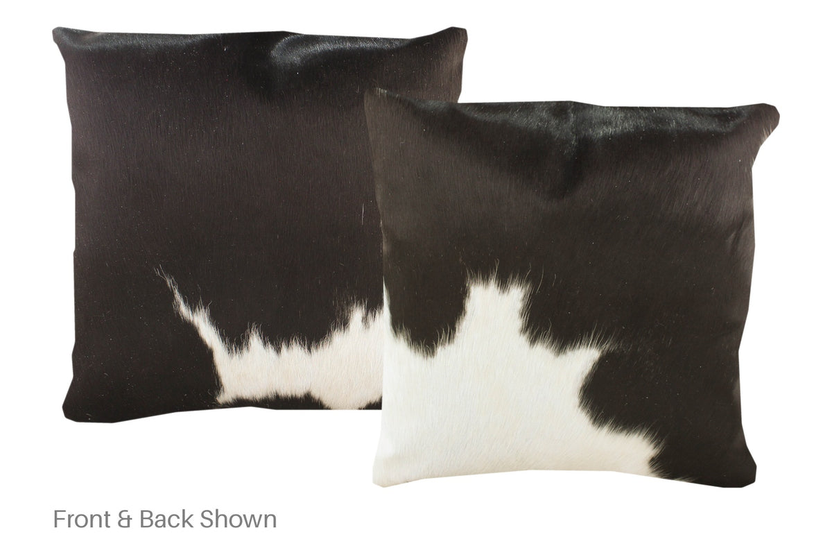 Black and White Cowhide Pillow #A53005