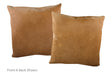 Solid Brown Cowhide Pillow 20x20 #A53007 by Hudson Hides