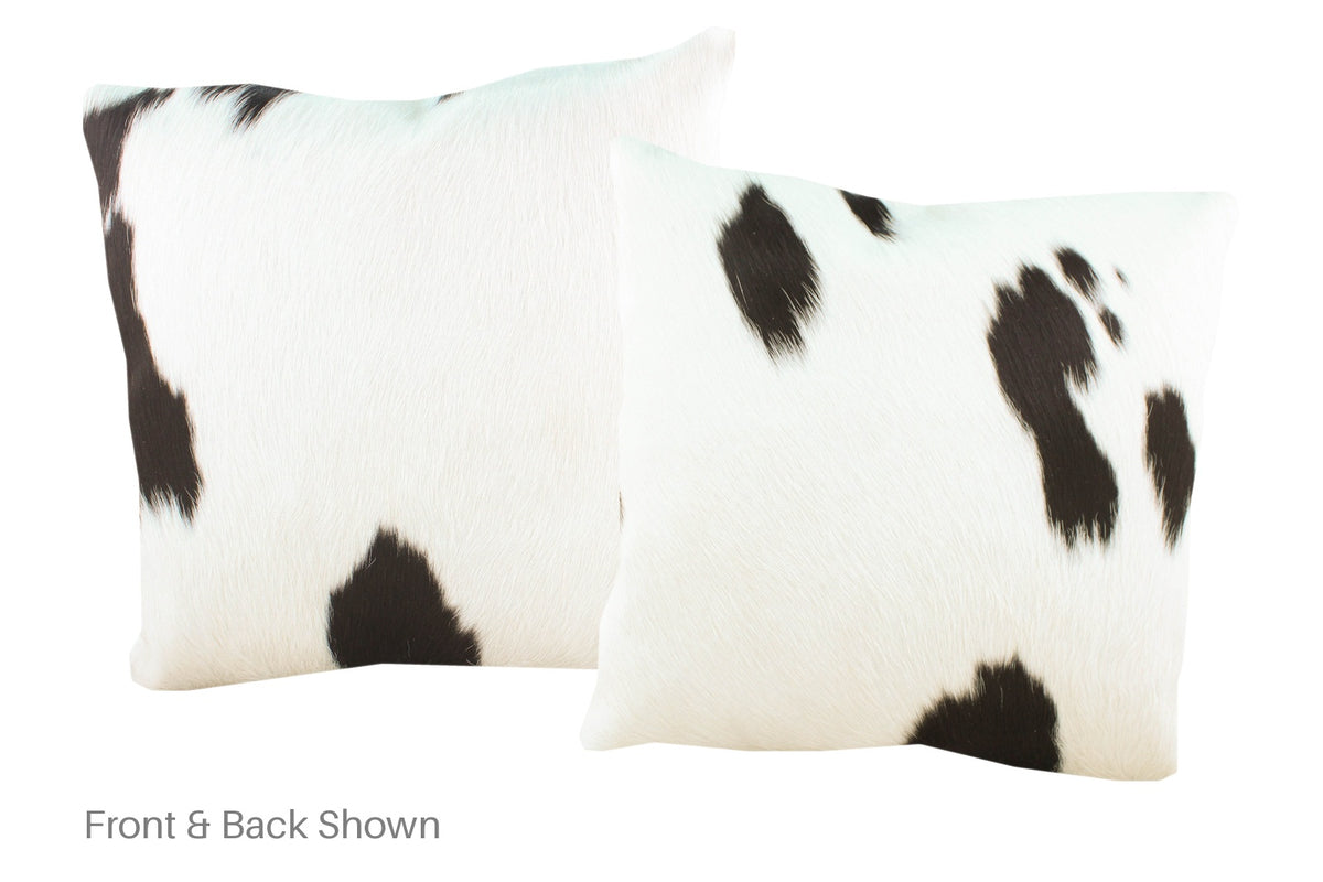 Black and White Cowhide Pillow #A53010
