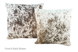 Salt and Pepper Brown Cowhide Pillow 20x20 #A53011 by Hudson Hides