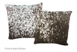 Salt and Pepper Brown Cowhide Pillow 20x20 #A53012 by Hudson Hides