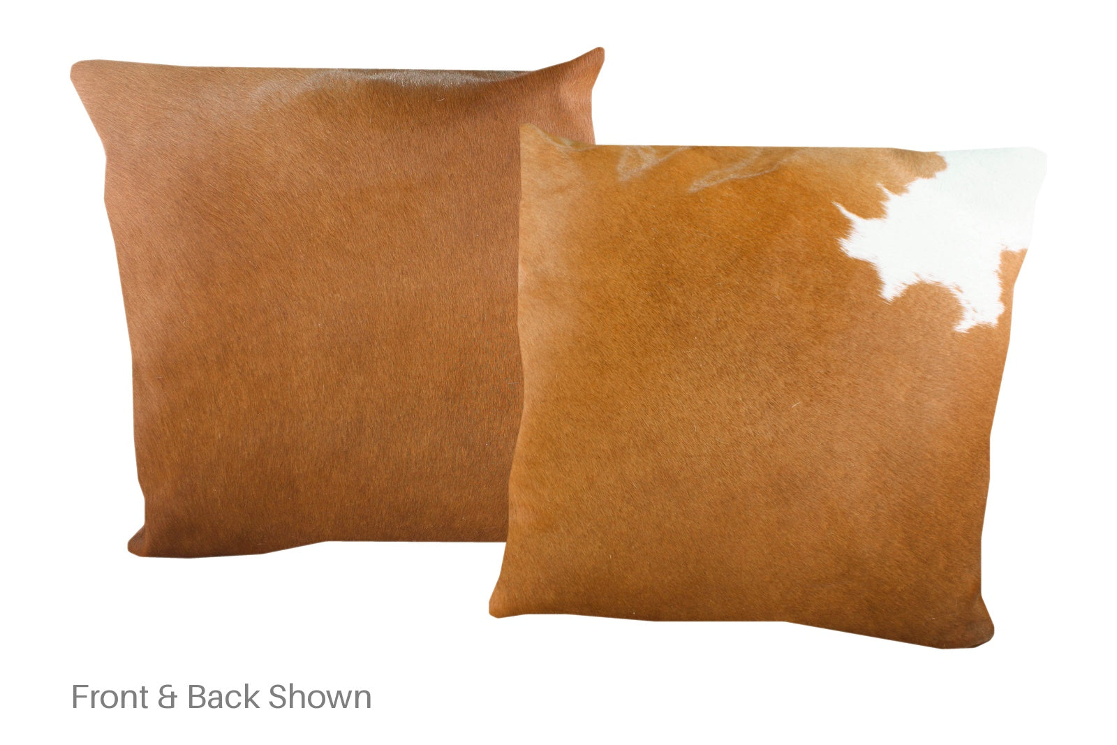 Brown and White Cowhide Pillow #A53014
