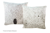 Salt and Pepper Black Cowhide Pillow 20x20 #A53015 by Hudson Hides