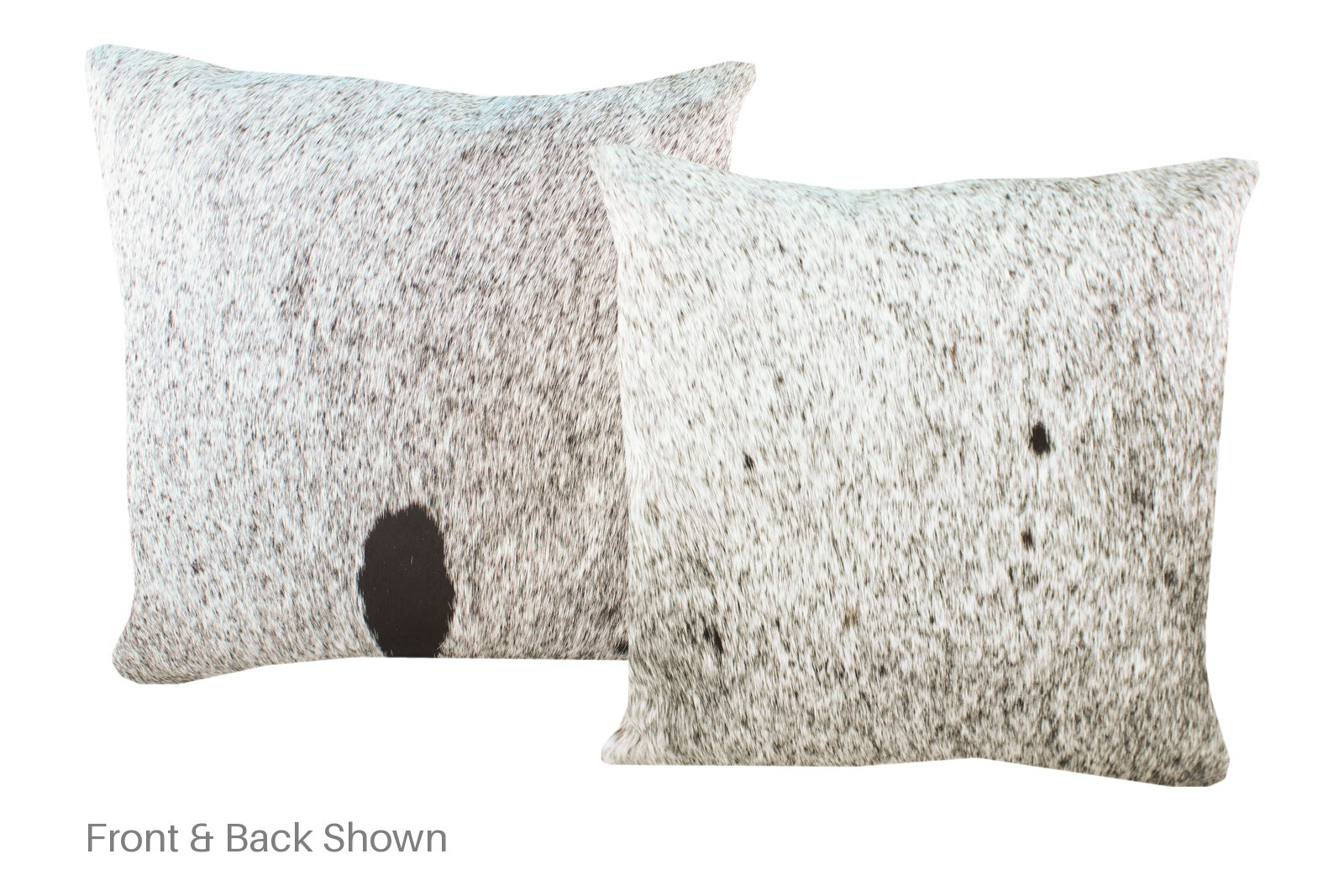 Salt and Pepper Black Cowhide Pillow #A53015