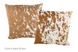 Salt and Pepper Brown Cowhide Pillow 20x20 #A53020 by Hudson Hides