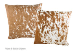 Salt and Pepper Brown Cowhide Pillow 20x20 #A53020 by Hudson Hides