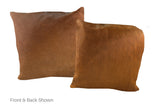 Solid Brown Cowhide Pillow 20x20 #A53022 by Hudson Hides
