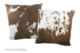 Chocolate Cowhide Pillow 20x20 #A53023 by Hudson Hides