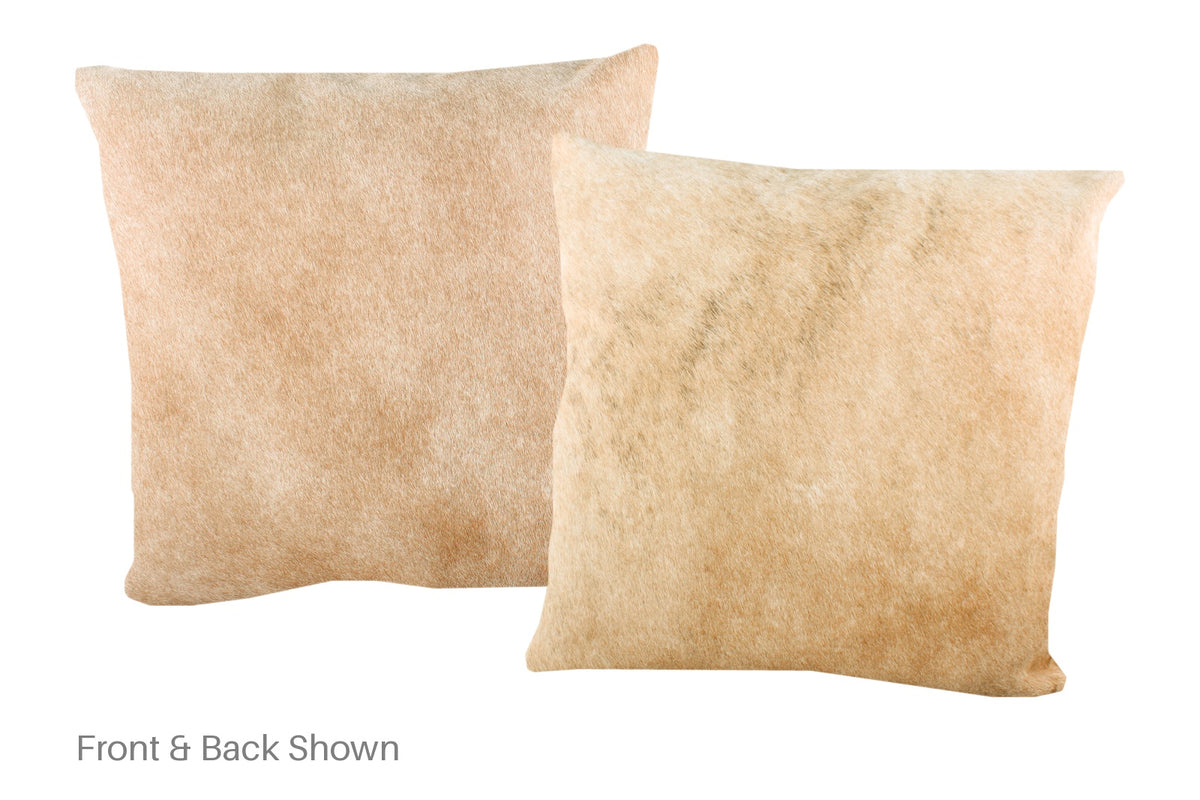 Beige Cowhide Pillow #A53026
