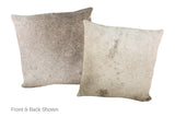 Grey Cowhide Pillow 20x20 #A53027 by Hudson Hides