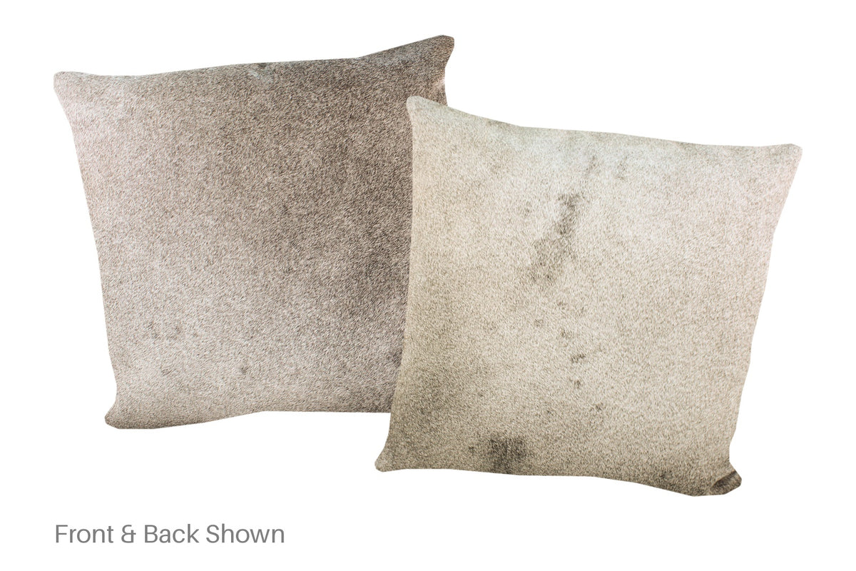 Grey Cowhide Pillow #A53027