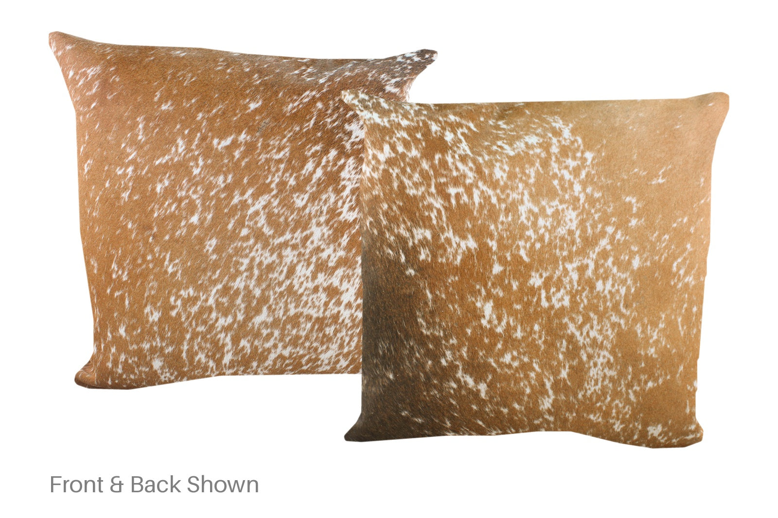 Salt and Pepper Brown Cowhide Pillow #A53038