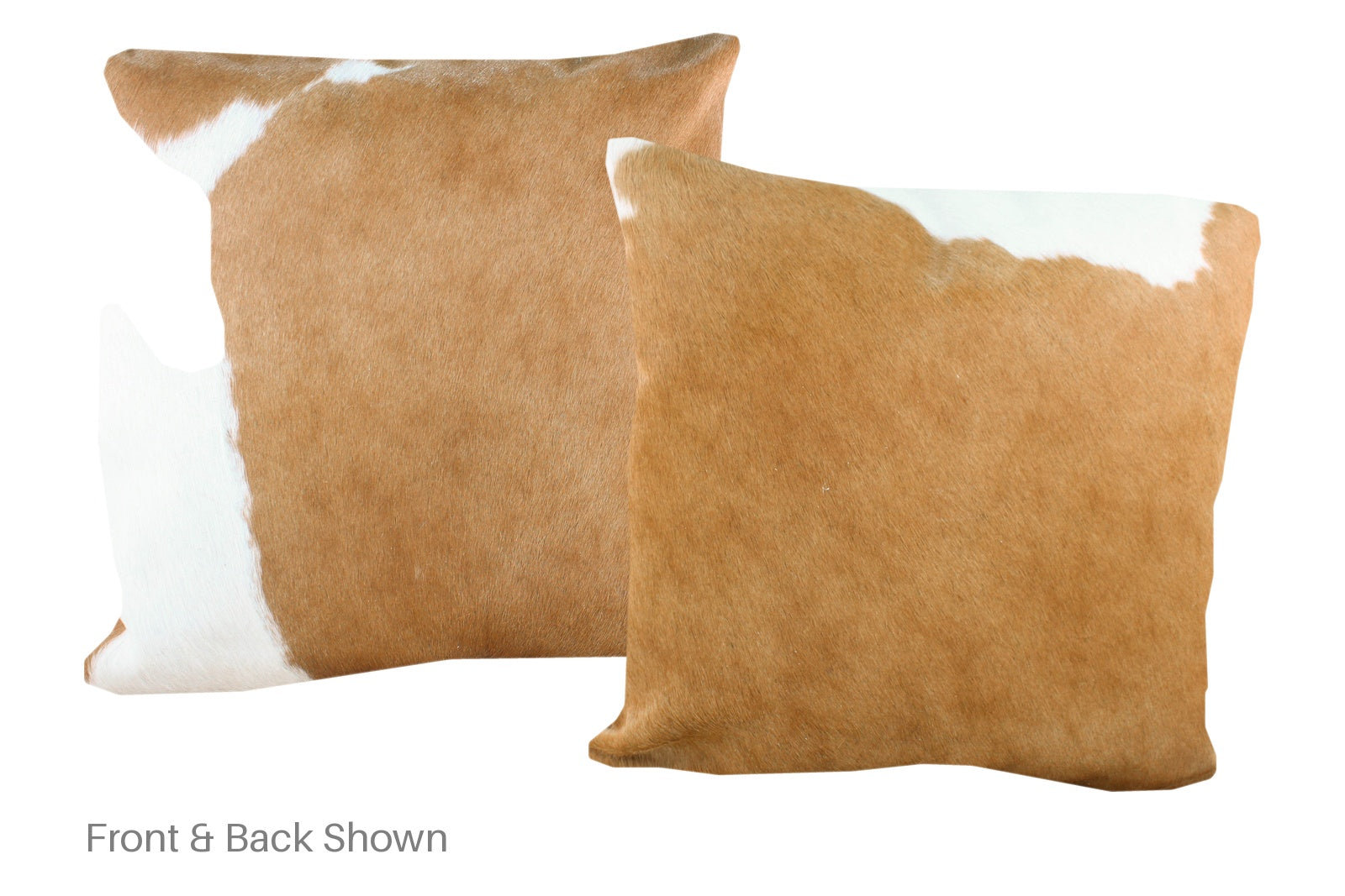 Beige and White Cowhide Pillow #A53039